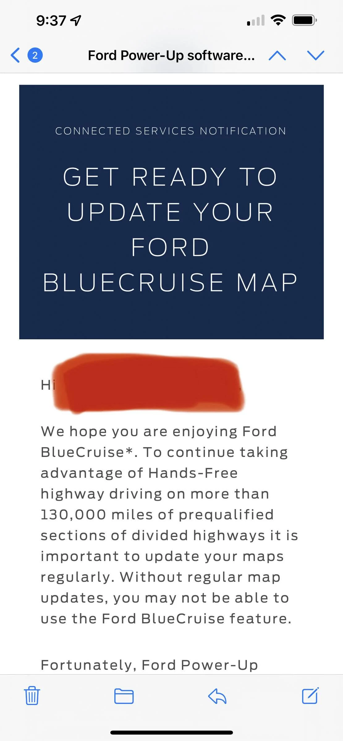 Ford Mustang Mach-E BlueCruise Map Update OTA Coming Soon CD35A048-3F4B-4F60-9419-8405B510BA02