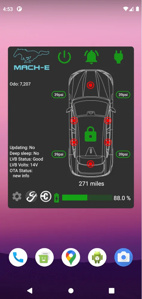 Ford Mustang Mach-E Android Widget for Mach-E [Less Complex] Screenshot