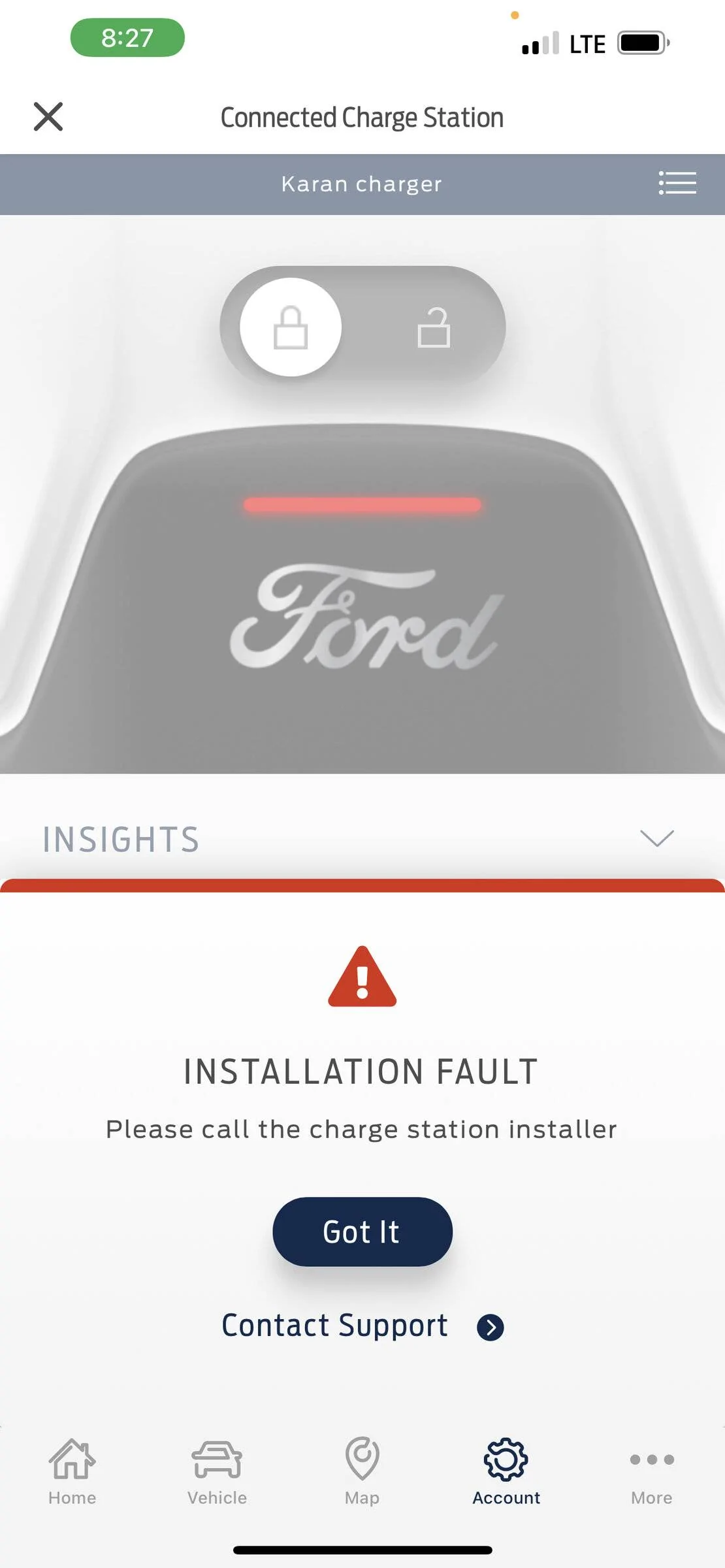 Ford Mustang Mach-E “Installation Fault” ford connected charger issues. B715726C-B389-45F1-969B-B0DCDC1262BC