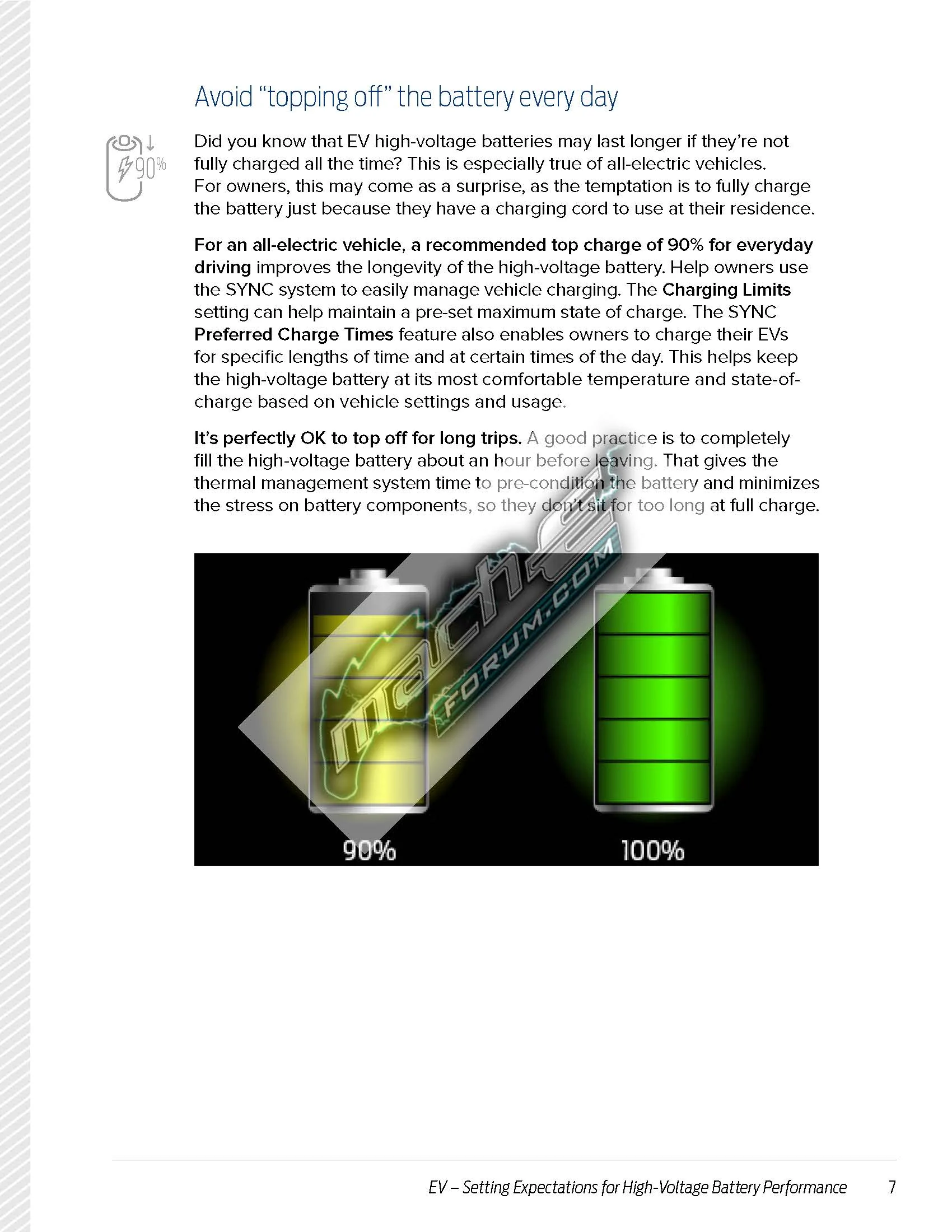 Ford Mustang Mach-E Ford's Guide to EV High-Voltage Battery Performance EV High-Voltage Battery Performance Job Aid_v07-MEF_Page_7