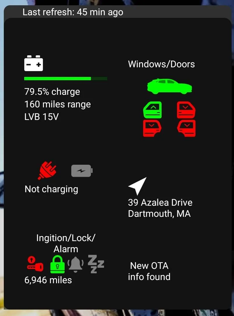 Ford Mustang Mach-E Android Widget for Mach-E [Less Complex] Screenshot_20220125-141514_One UI Hom