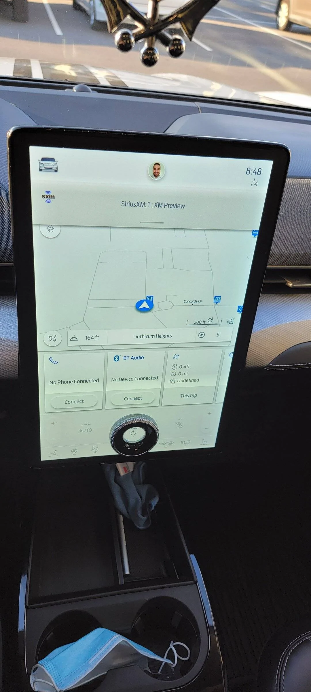 Ford Mustang Mach-E How to remove "Sirius preview" banner when starting car 20220126_084832