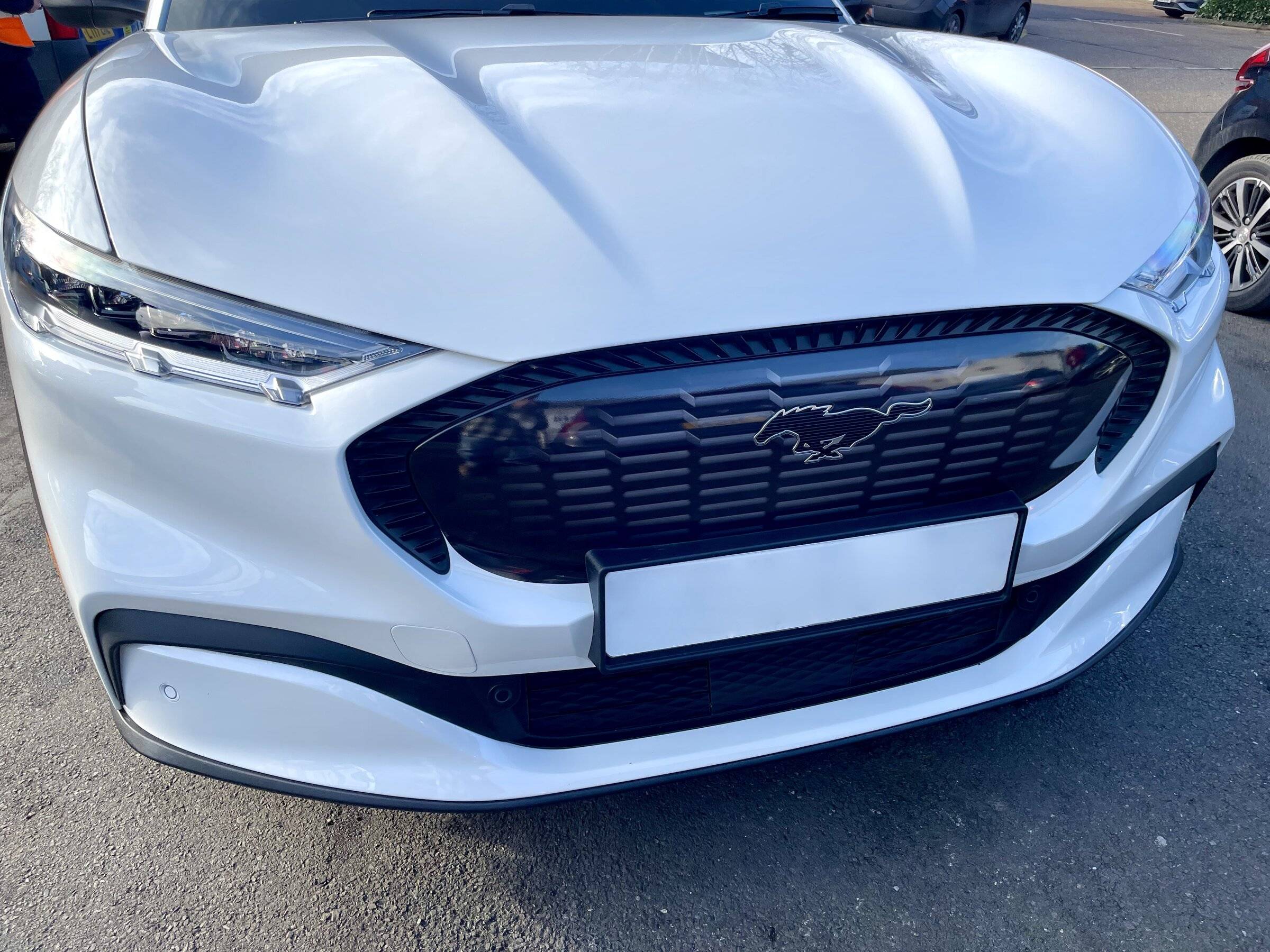 Ford Mustang Mach-E UK Customers White Mach-e with custom grill
