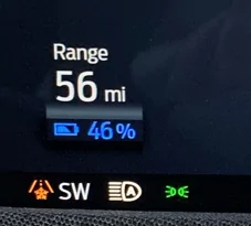 Ford Mustang Mach-E This can't be normal. 24% and 29 miles?!? 1643302354124
