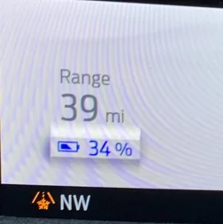 Ford Mustang Mach-E This can't be normal. 24% and 29 miles?!? 1643302460326