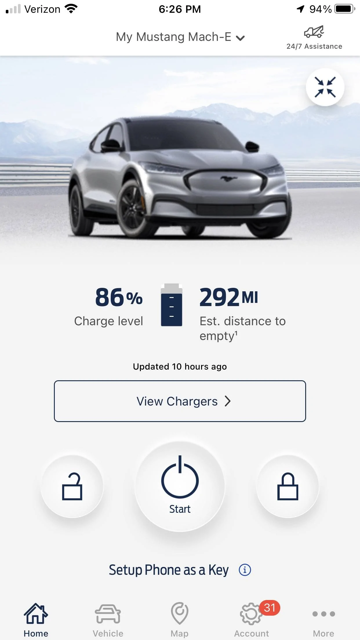 Ford Mustang Mach-E This can't be normal. 24% and 29 miles?!? Screenshot 2022-01-27 at 6.26.06 PM