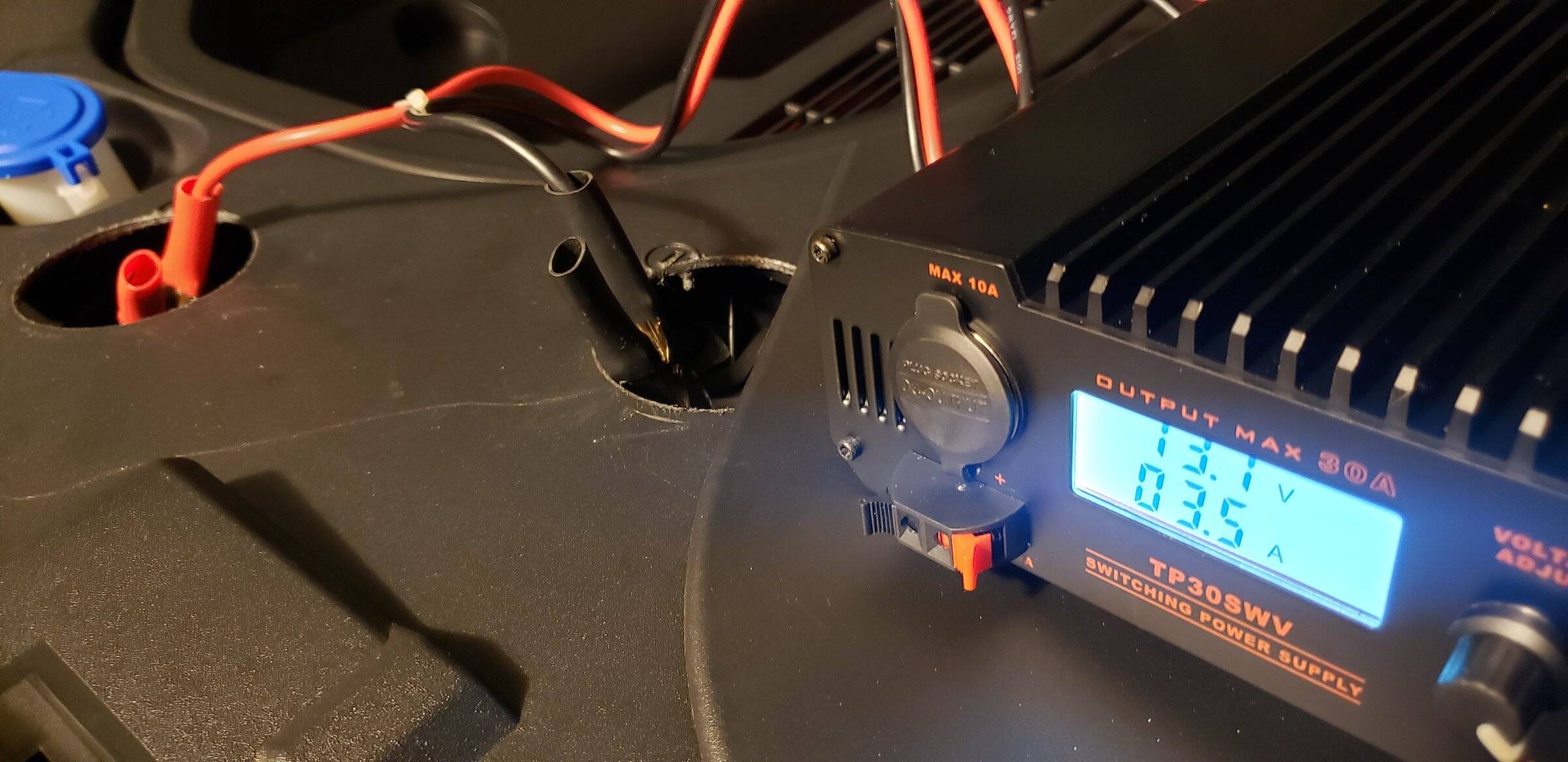 Ford Mustang Mach-E How to DIY - add access holes for LVB 12v battery connection points & HV Disconnect Relay for Safety 20220129_183848