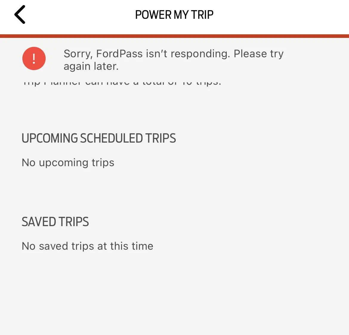 Ford Mustang Mach-E Creating a trip plan always results in an error 1798A10F-14B4-4239-A2E5-FFB9ACCAD180
