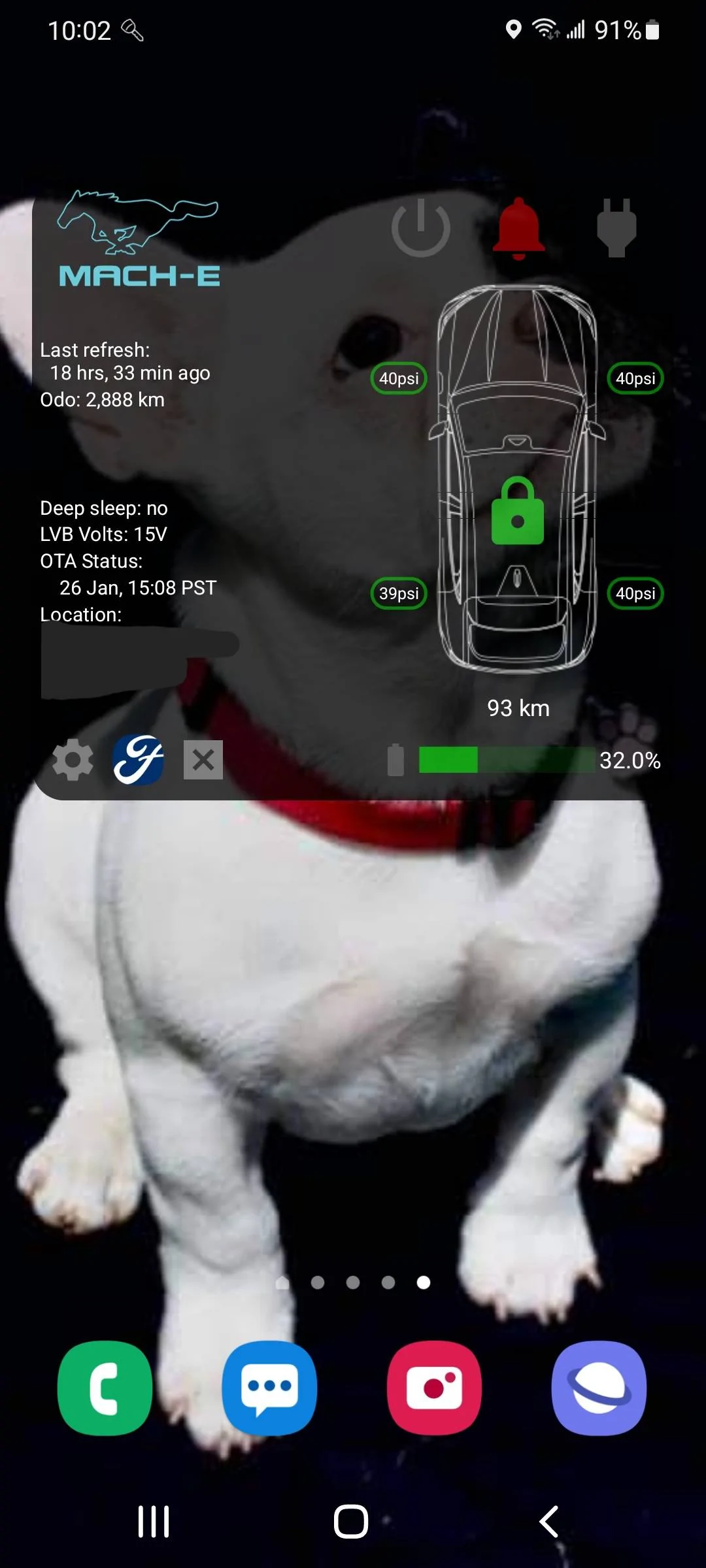 Ford Mustang Mach-E Android Widget for Mach-E [Less Complex] Screenshot_20220201-100224_One UI Hom