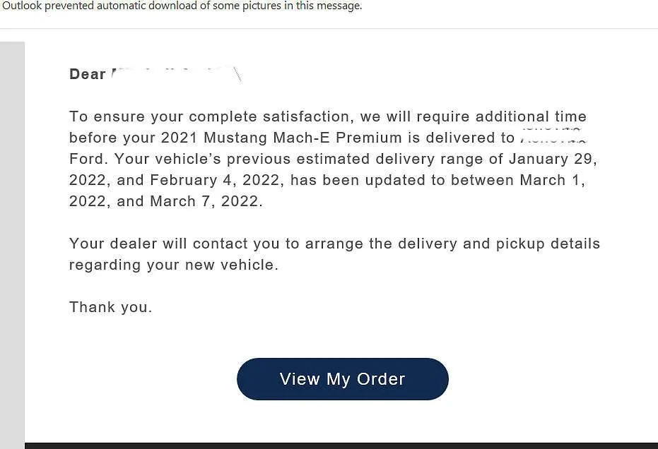 Ford Mustang Mach-E Yay, my Mach E is coming..... Order update 2-2-22