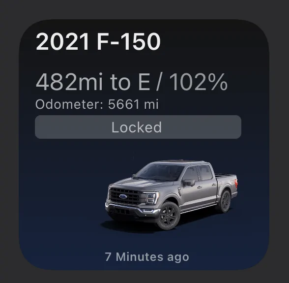 Ford Mustang Mach-E ? Scriptable FordPass Widget (iOS, iPad, MacOS) PNG image 3