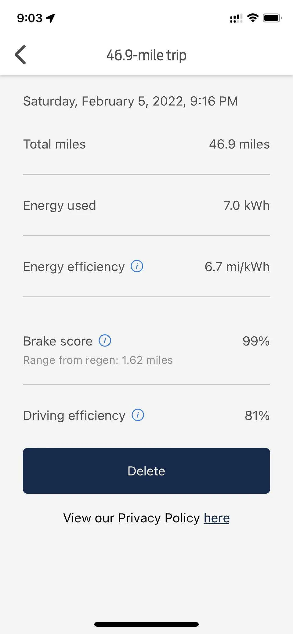 Ford Mustang Mach-E My EV Driving Data in the app? CF5474ED-7E1B-458F-ACCE-4EC02F126E51