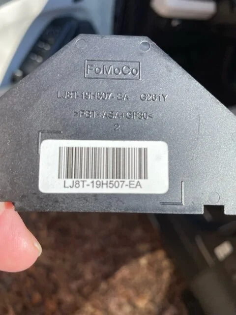 Ford Mustang Mach-E Leftover part after windshield recall completed mach