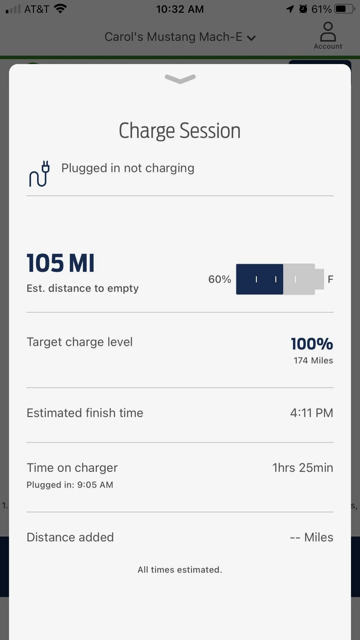 Ford Mustang Mach-E Plugged in not charging 110 volt not charging