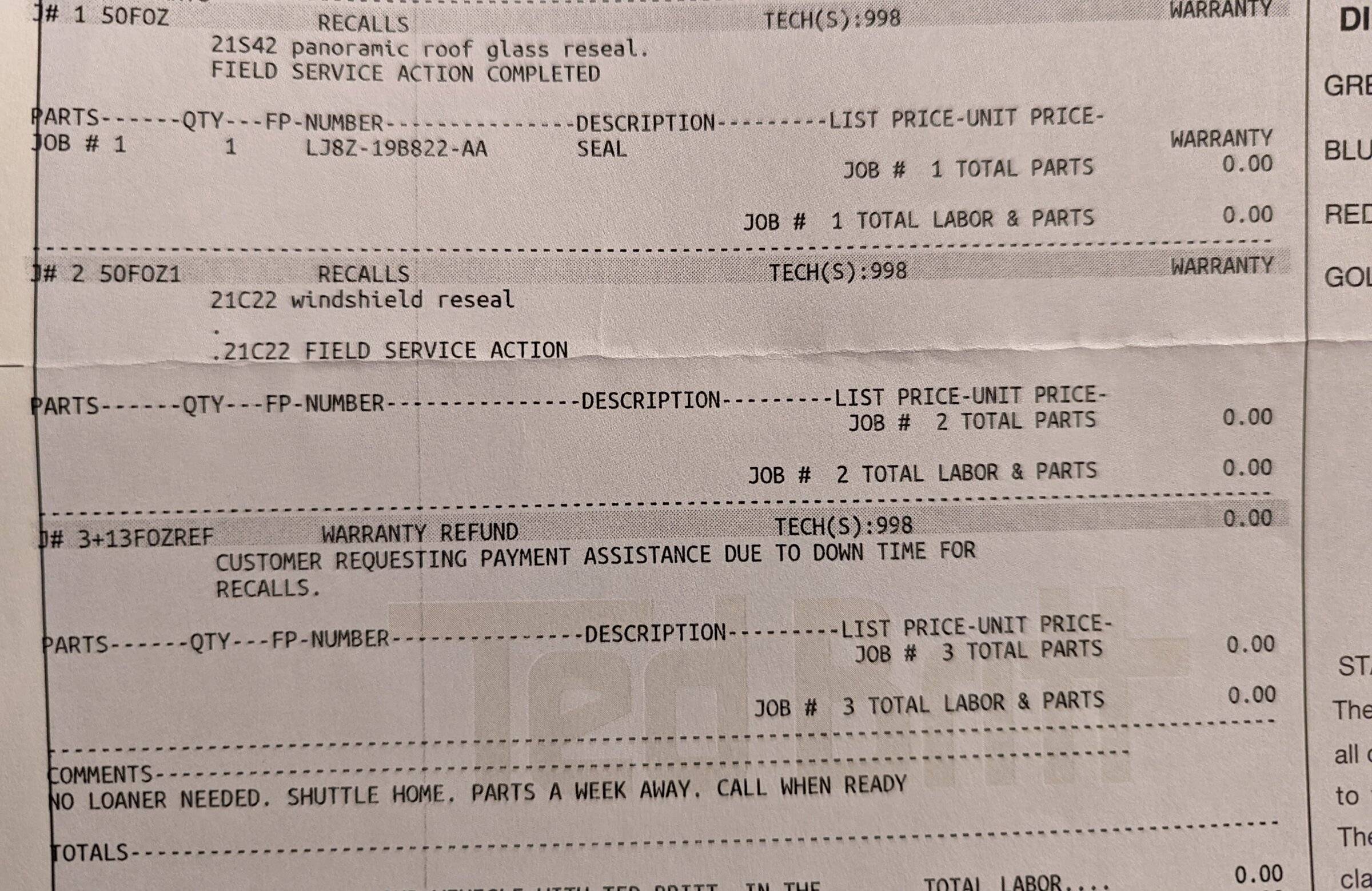 Ford Mustang Mach-E Windshield Recall Taking Way Too Long PXL_20220106_233239491