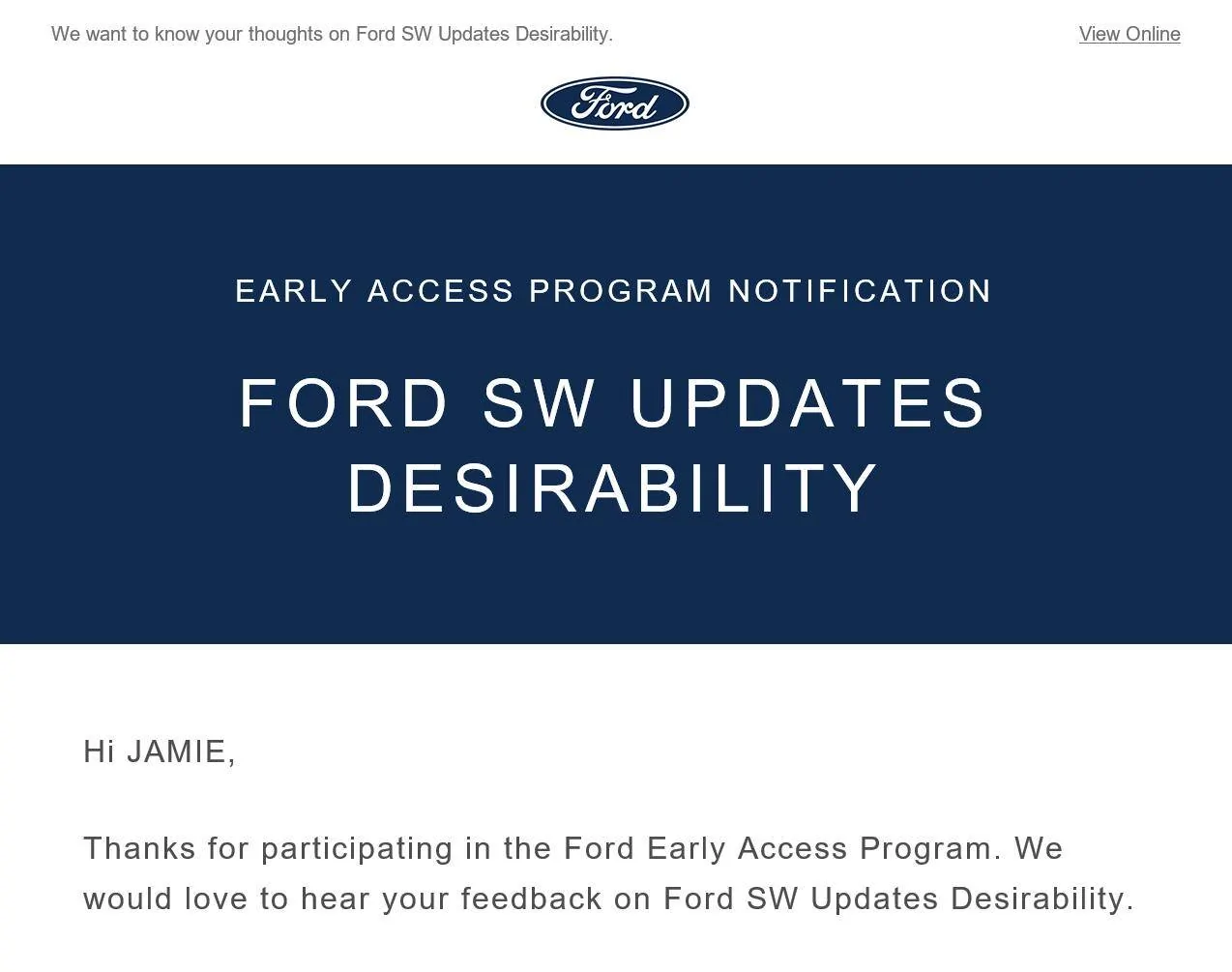 Ford Mustang Mach-E [EARLY ACCESS] Got a new Survey 1644521422204