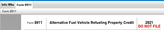 Ford Mustang Mach-E EV Charger Tax Credit - Form 8911 - "Tentative Minimum Tax?!" 8911