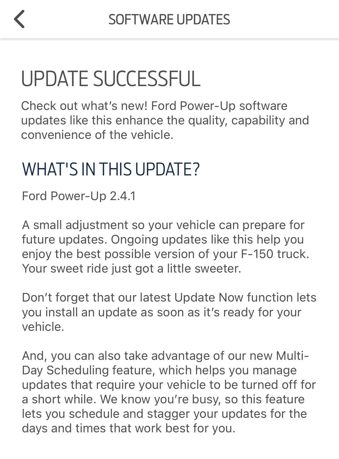 Ford Mustang Mach-E New Power Up OTA 2.4.1 Now Available 1644677082068