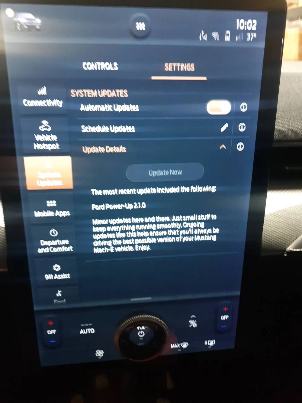 Ford Mustang Mach-E New Power Up OTA 2.4.1 Now Available 20220212_100251