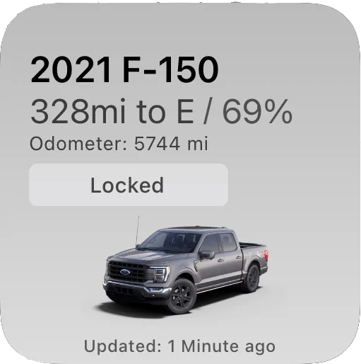 Ford Mustang Mach-E ? Scriptable FordPass Widget (iOS, iPad, MacOS) smallSimpleLight