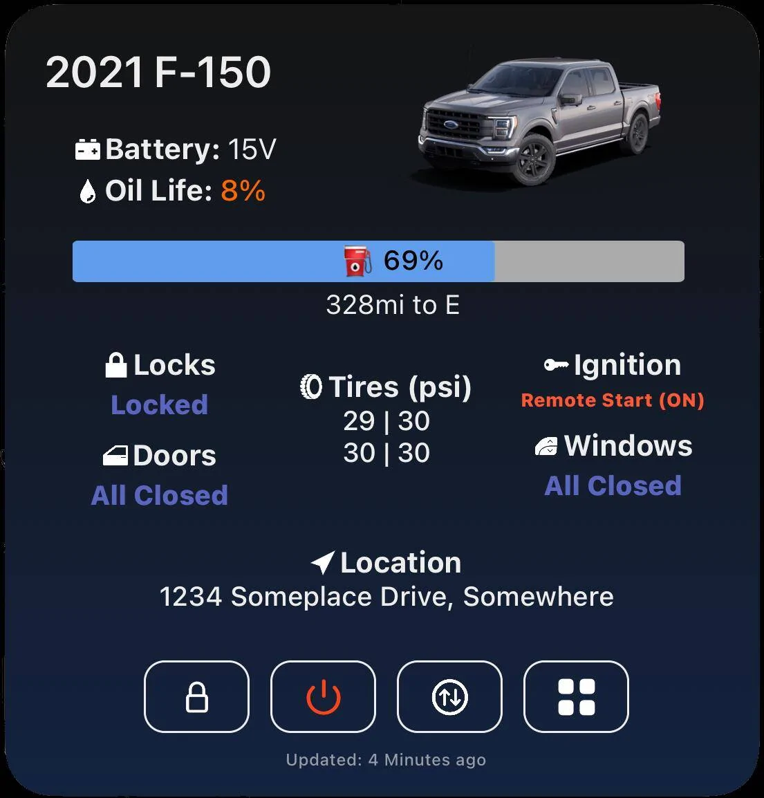 Ford Mustang Mach-E ? Scriptable FordPass Widget (iOS, iPad, MacOS) largeDetailedDark