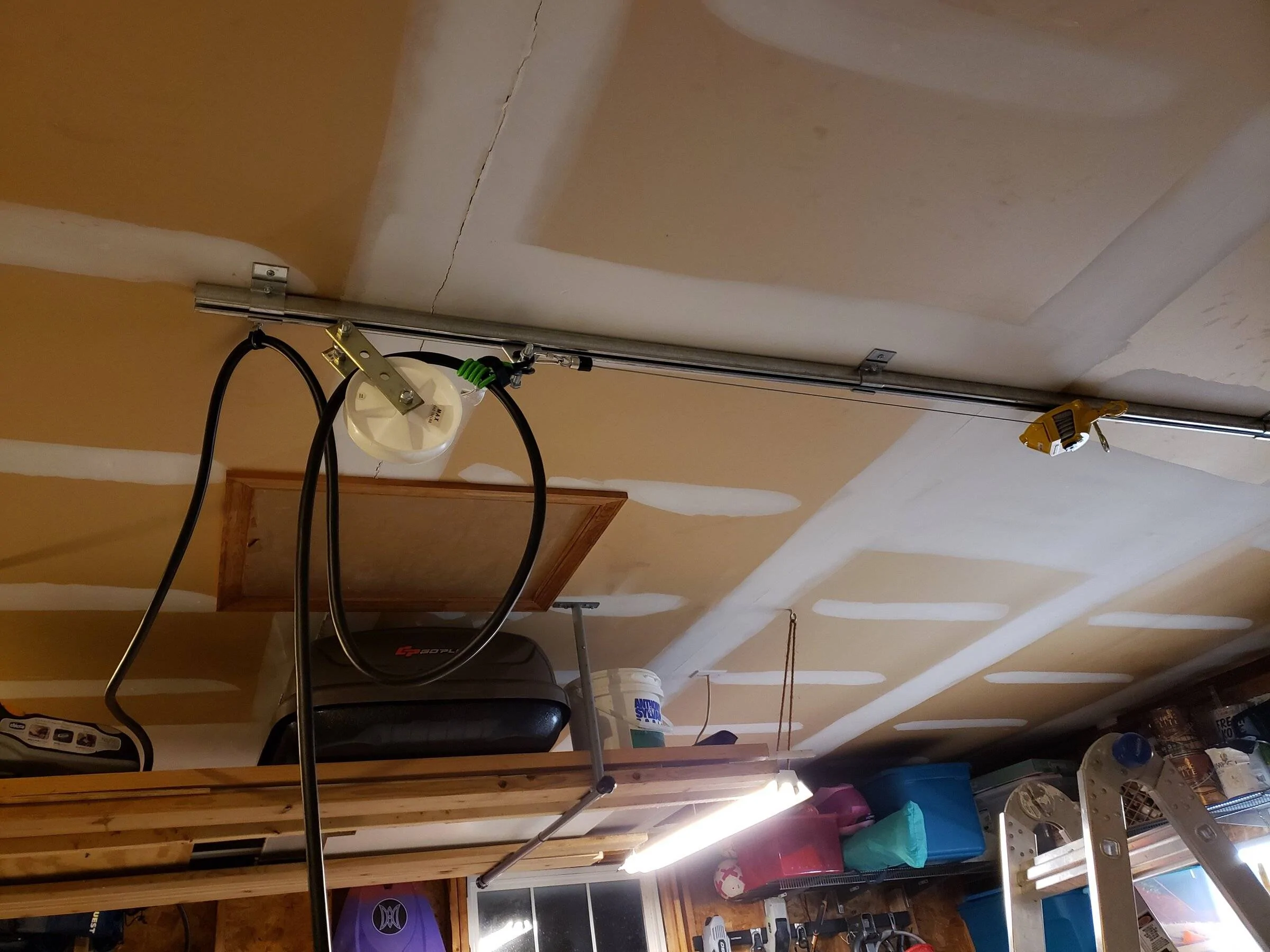 Ford Mustang Mach-E Garage Overhead Cable Management 20220212_194317