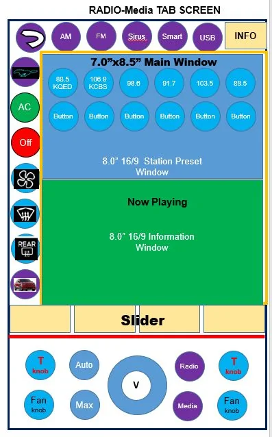 Ford Mustang Mach-E Graphical User Interface (GUI) Needs Redesign for Operation and Safety Screen-003 Radio