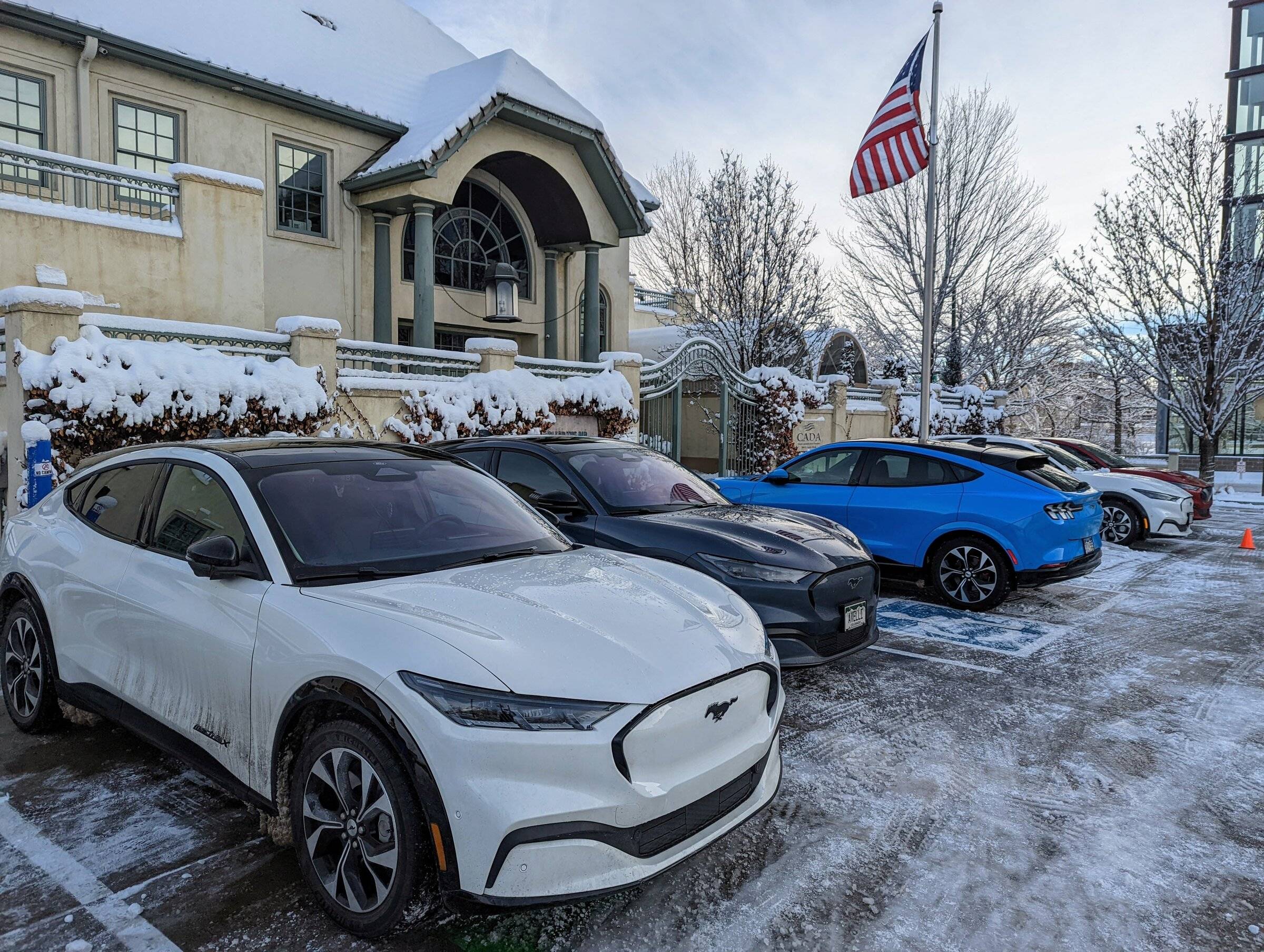 Ford Mustang Mach-E Denver Mach-E Meetup in the snow PXL_20220212_151731906