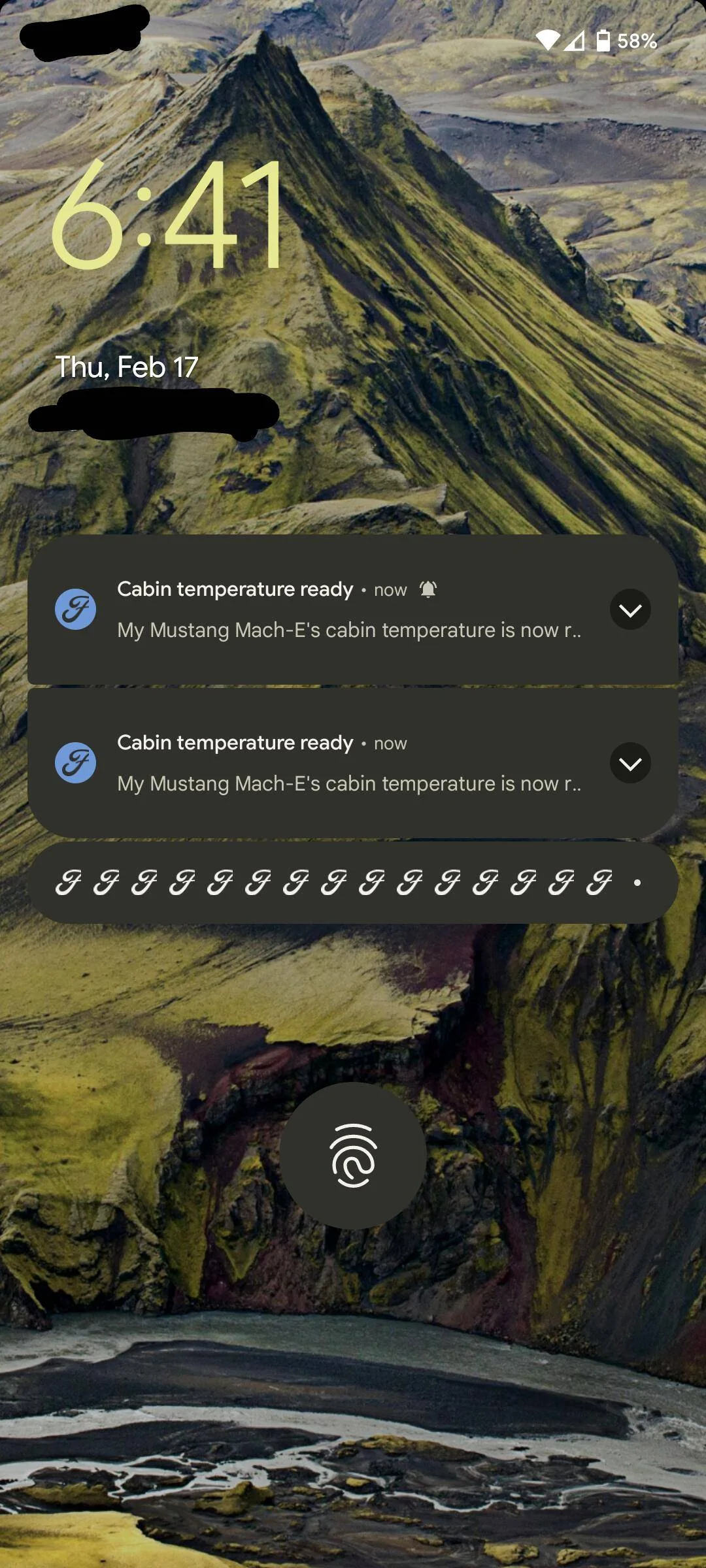 Ford Mustang Mach-E Cabin Temperature Ready FordPass Notification Spam Screenshot_20220217-184150~2