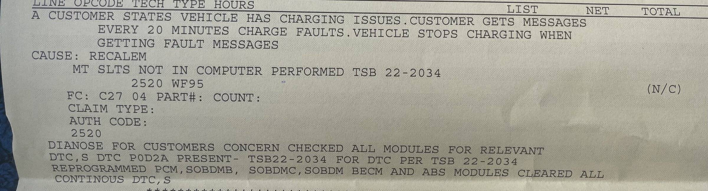 Ford Mustang Mach-E Repeated Charge Faults 6DED56A6-69F2-4DC7-A5F0-59ED96780D92