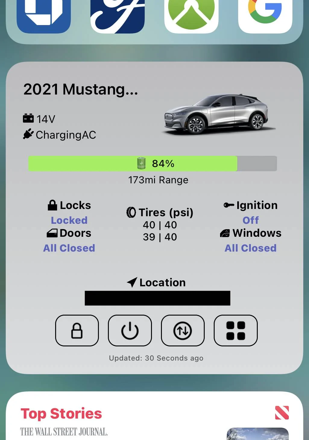Ford Mustang Mach-E FordPass - Scriptable Widget V2022.XX (iOS, iPad, MacOS) IMG_1205