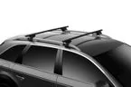 Ford Mustang Mach-E Share Thule Roof Rack install photos - followed the instructions, seems further to front of car than expected? 603184