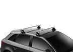 Ford Mustang Mach-E Share Thule Roof Rack install photos - followed the instructions, seems further to front of car than expected? 643201