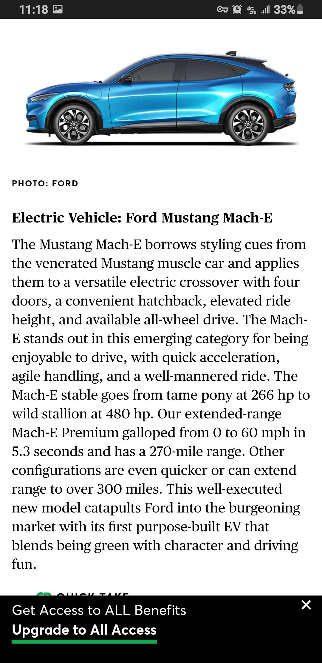 Ford Mustang Mach-E Electric SUVs generally are among the Least Reliable... Screenshot_20220223-231842_Chrom