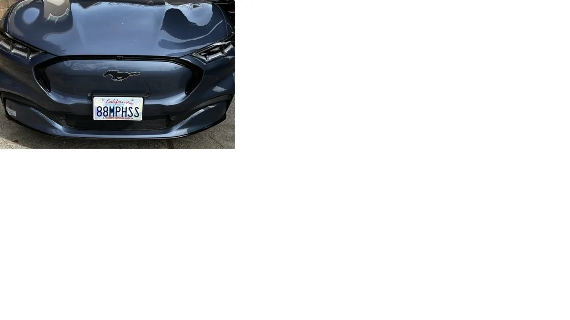 Ford Mustang Mach-E Custom Vanity Plates - What's Yours? Mach E Plat
