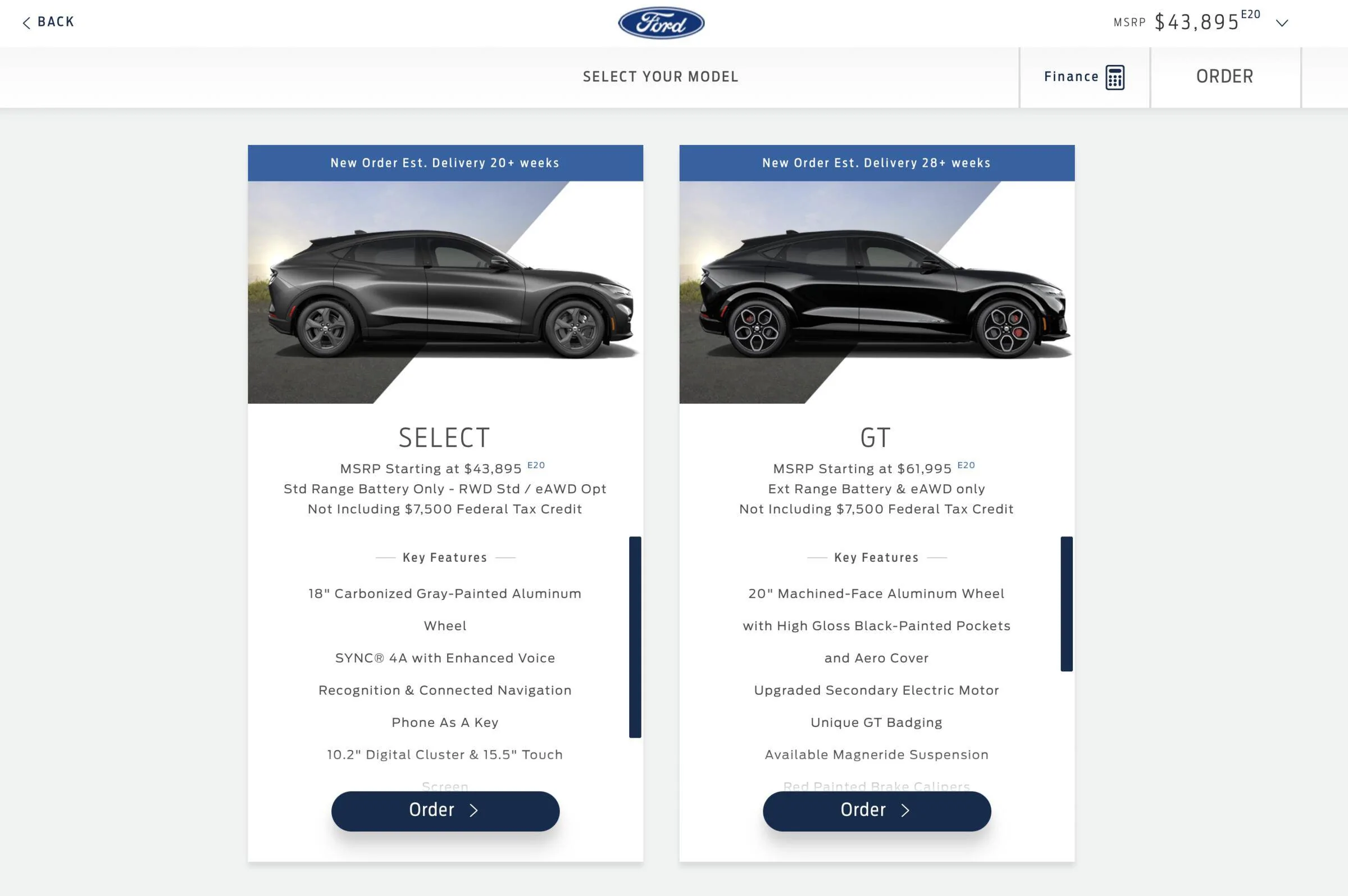 Ford Mustang Mach-E Retail orders stopping Feb 11th Screen Shot 2022-02-25 at 11.34.43 AM