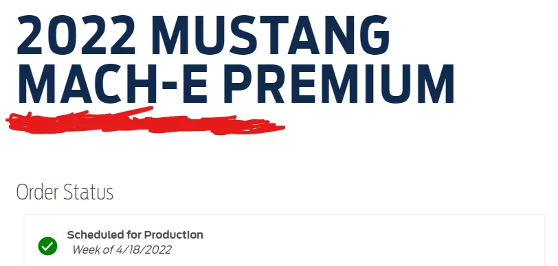 Ford Mustang Mach-E Order waiting time 1645824164223