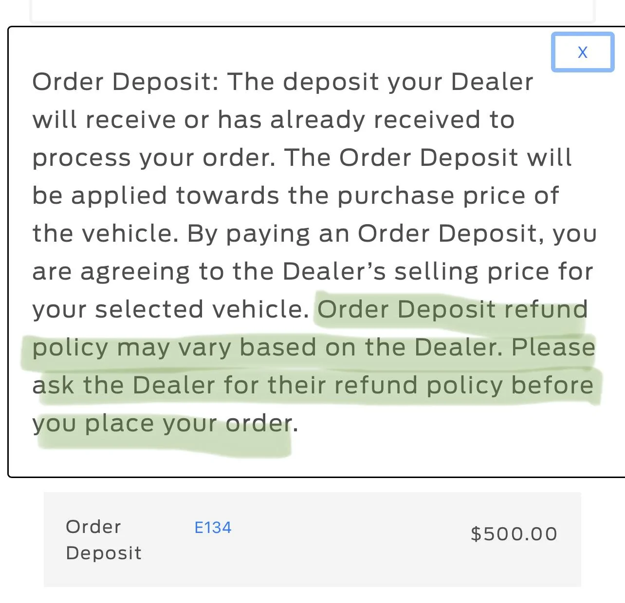Ford Mustang Mach-E How hard to get refund deposit? F5C51DA7-5B2D-4BF2-9E33-9047B7CDE802