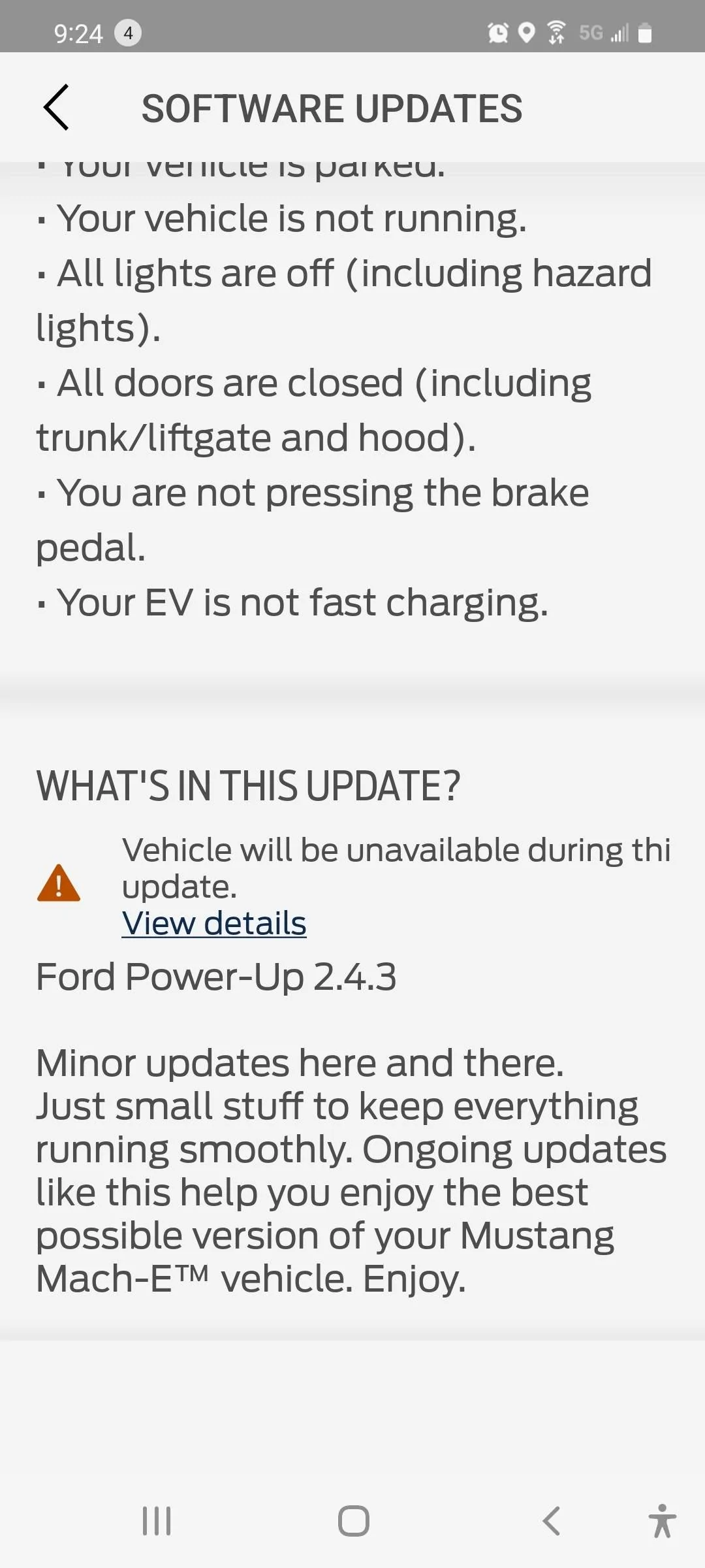 Ford Mustang Mach-E Power-Up 2.4.3 OTA already Screenshot_20220226-212452_FordPass