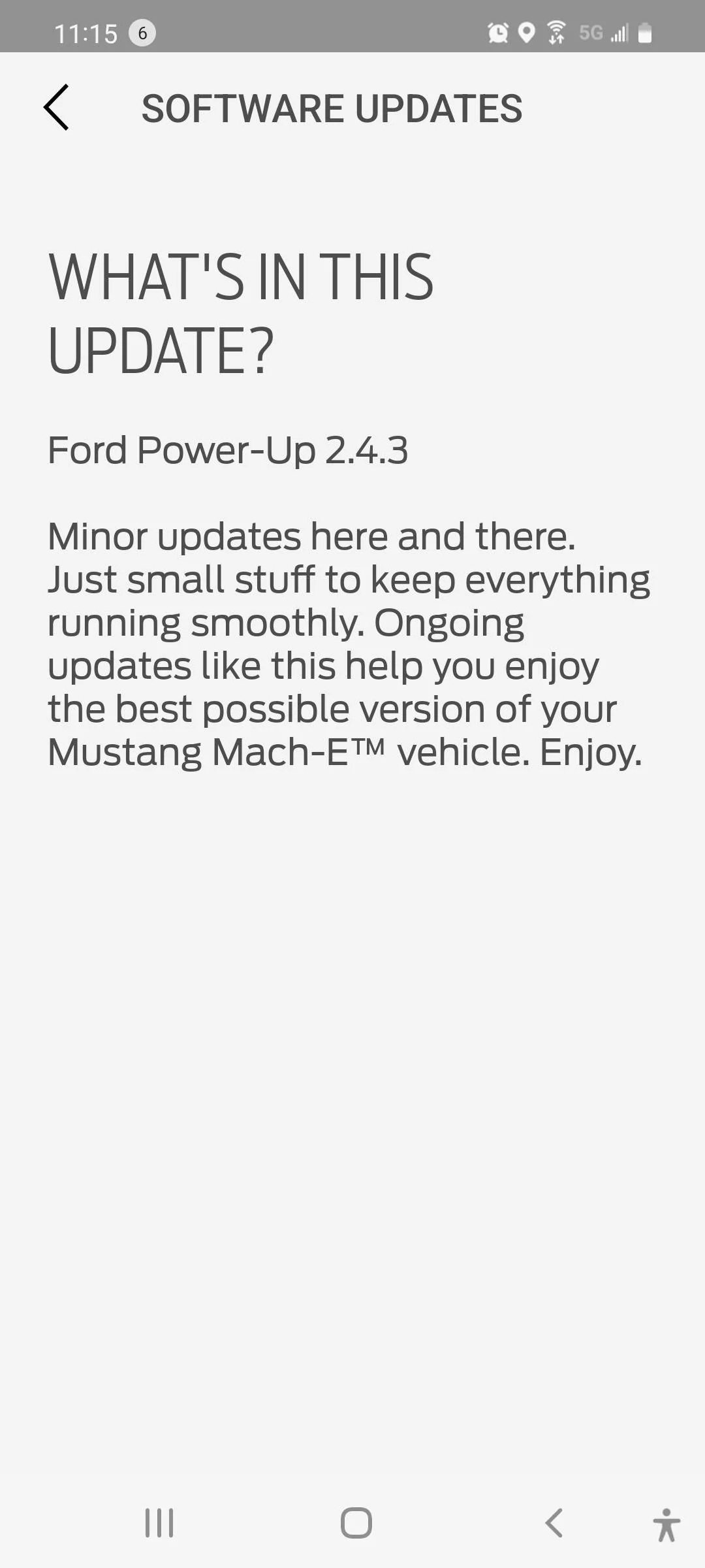 Ford Mustang Mach-E Power-Up 2.4.3 OTA already Screenshot_20220226-231517_FordPass