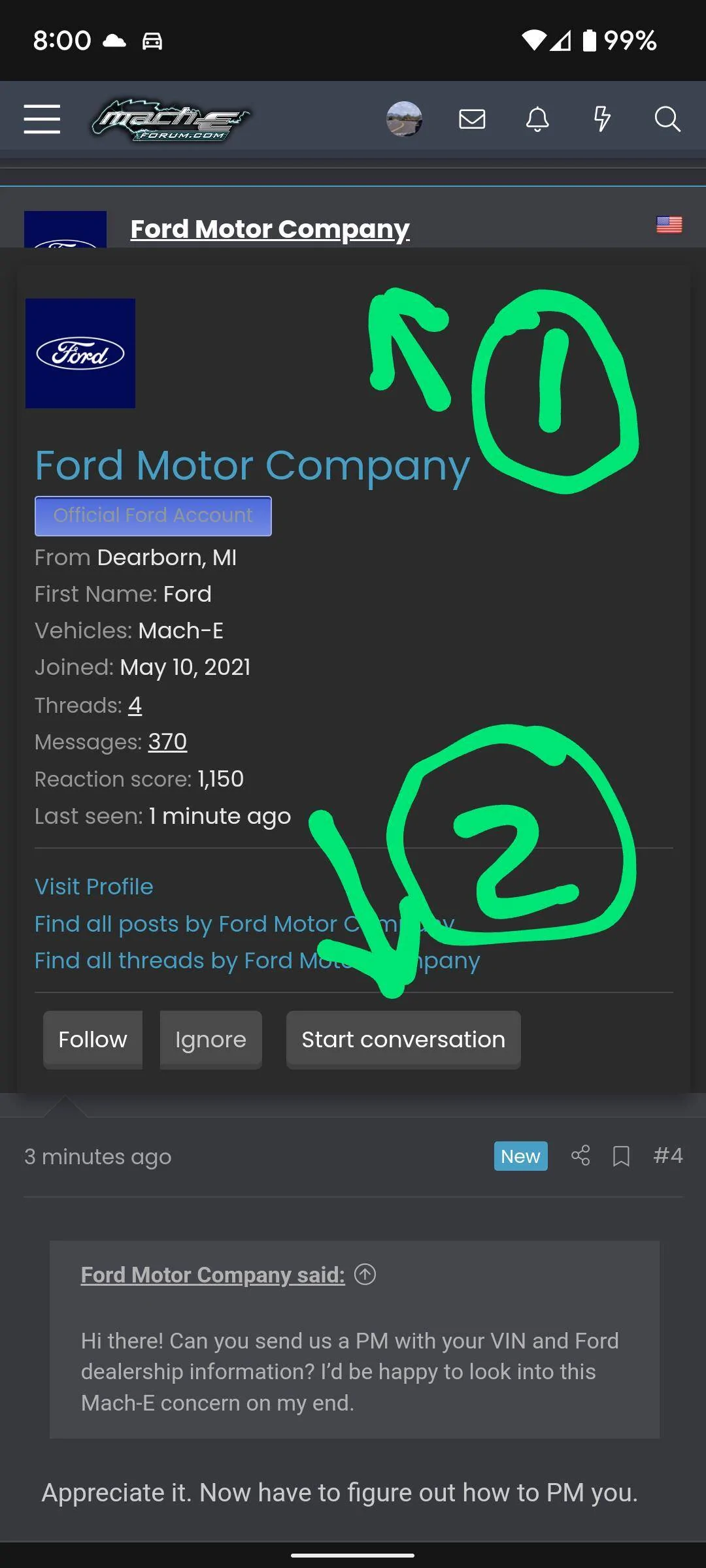 Ford Mustang Mach-E Clunking Sound Screenshot_20220228-080056