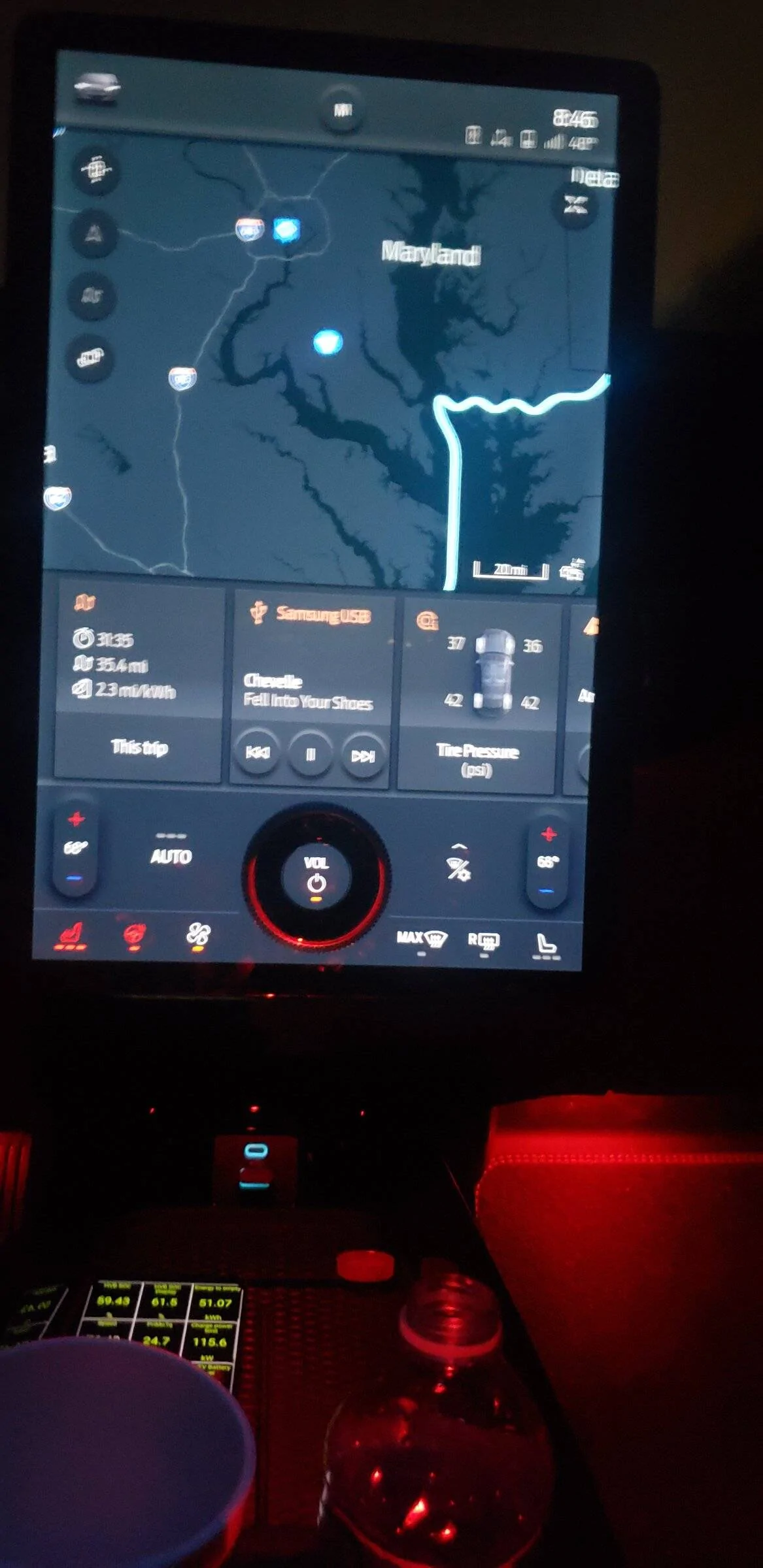 Ford Mustang Mach-E GPS errors and speed sign confusion 20220202_204628