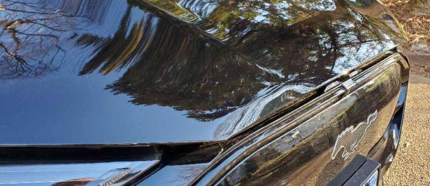 Ford Mustang Mach-E Unexpected Acceleration in Garage dent.JPG