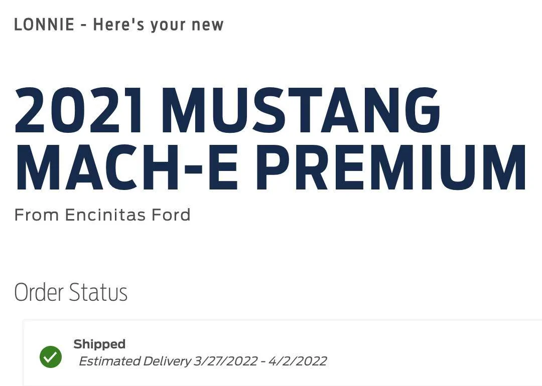 Ford Mustang Mach-E 01/10/22 Build Week Chat/Gang 1646249874271