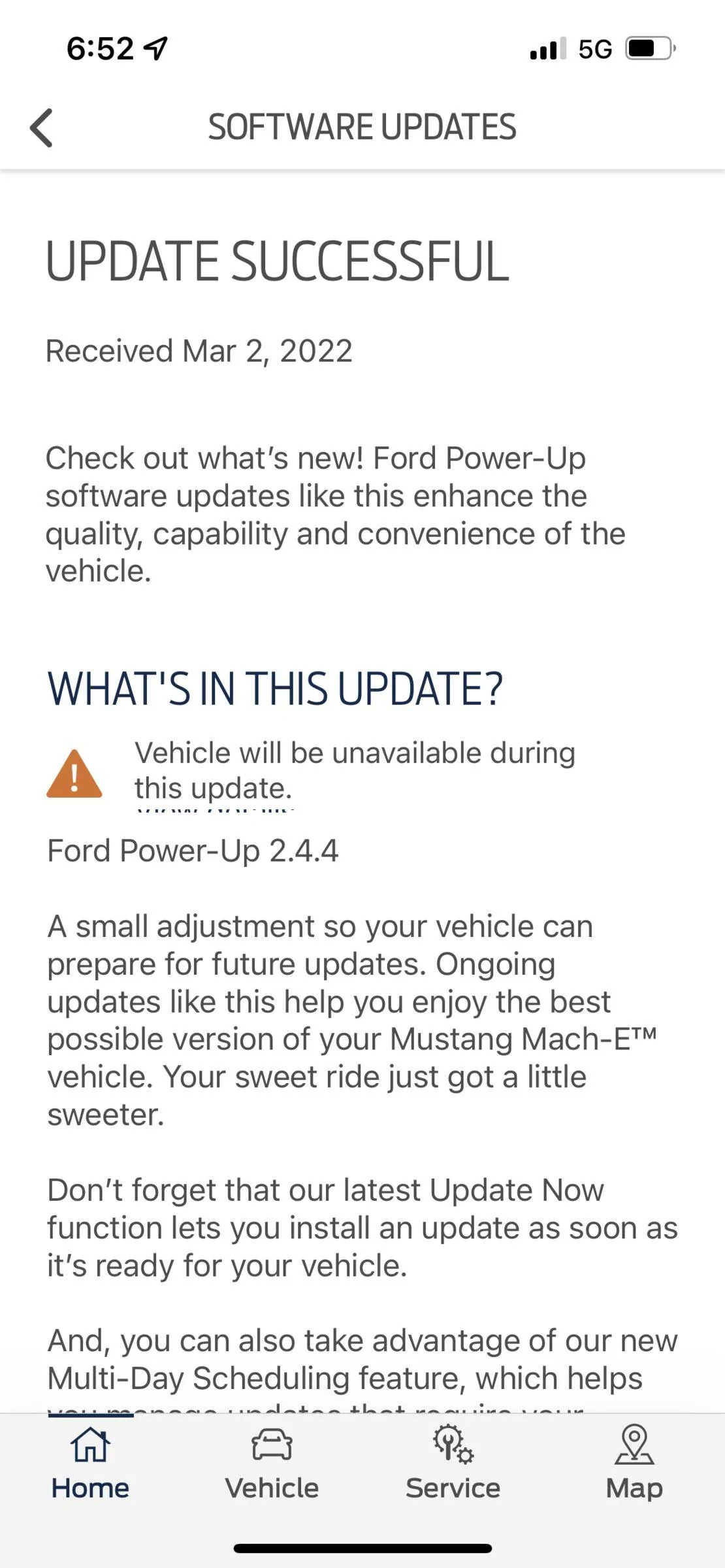 Ford Mustang Mach-E Power up 2.4.4 now installing. 63B359B6-C179-4BD5-A8D7-4420872319BF