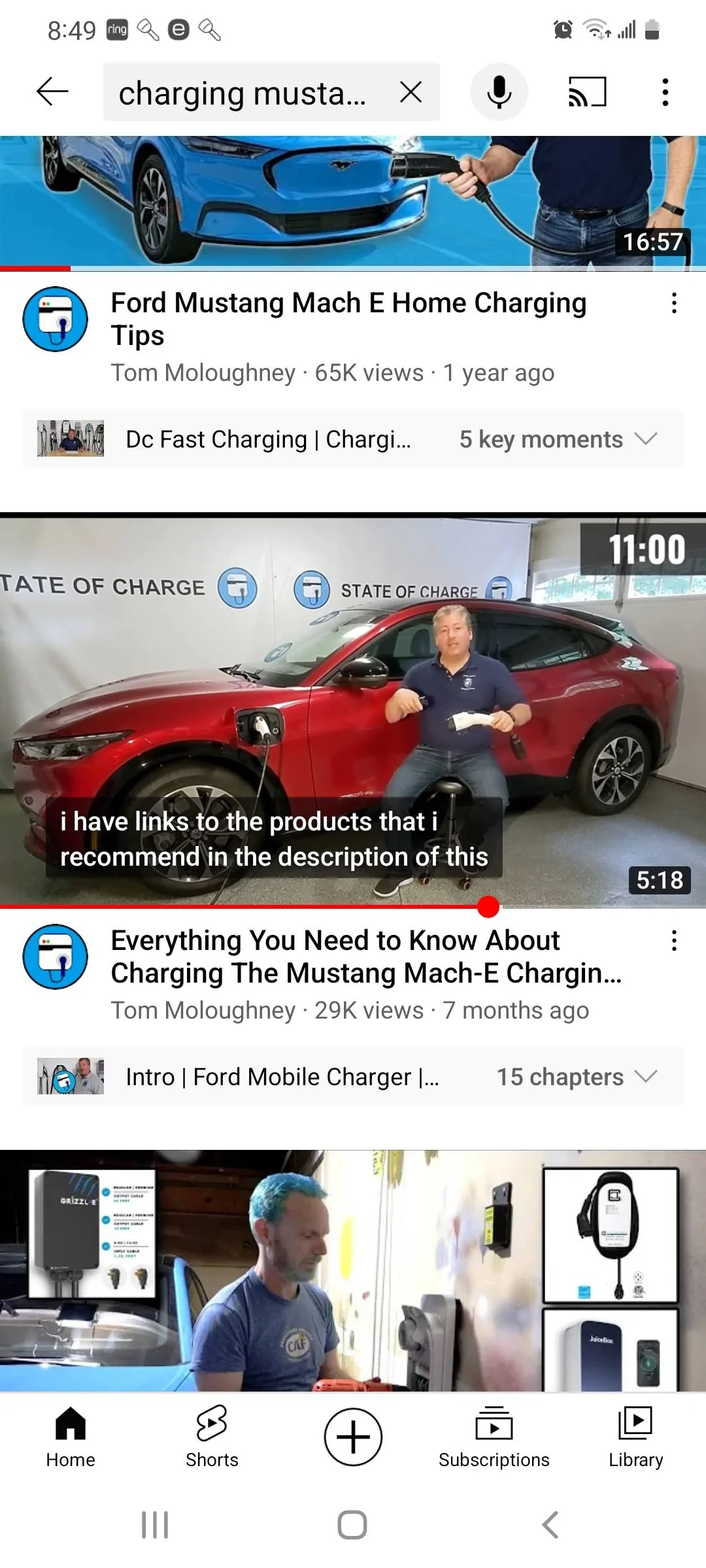 Ford Mustang Mach-E Faint burning smell while charging? Screenshot_20220303-204935_YouTu