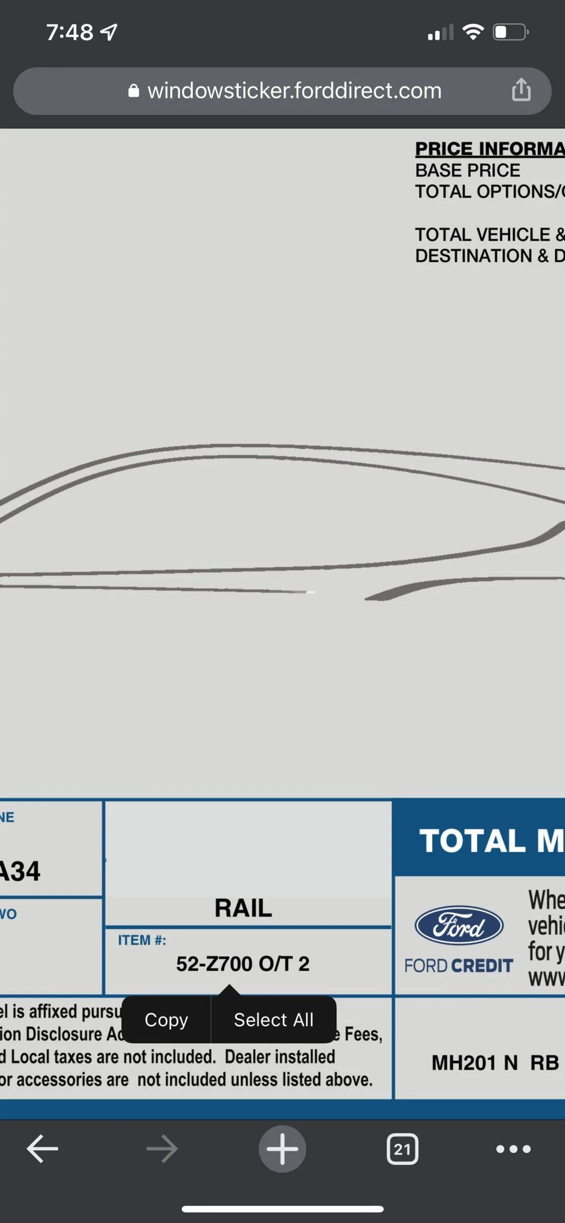 Ford Mustang Mach-E Ford website's order tracker 47CCD952-F535-4A85-ADDA-B74CD3727F3B