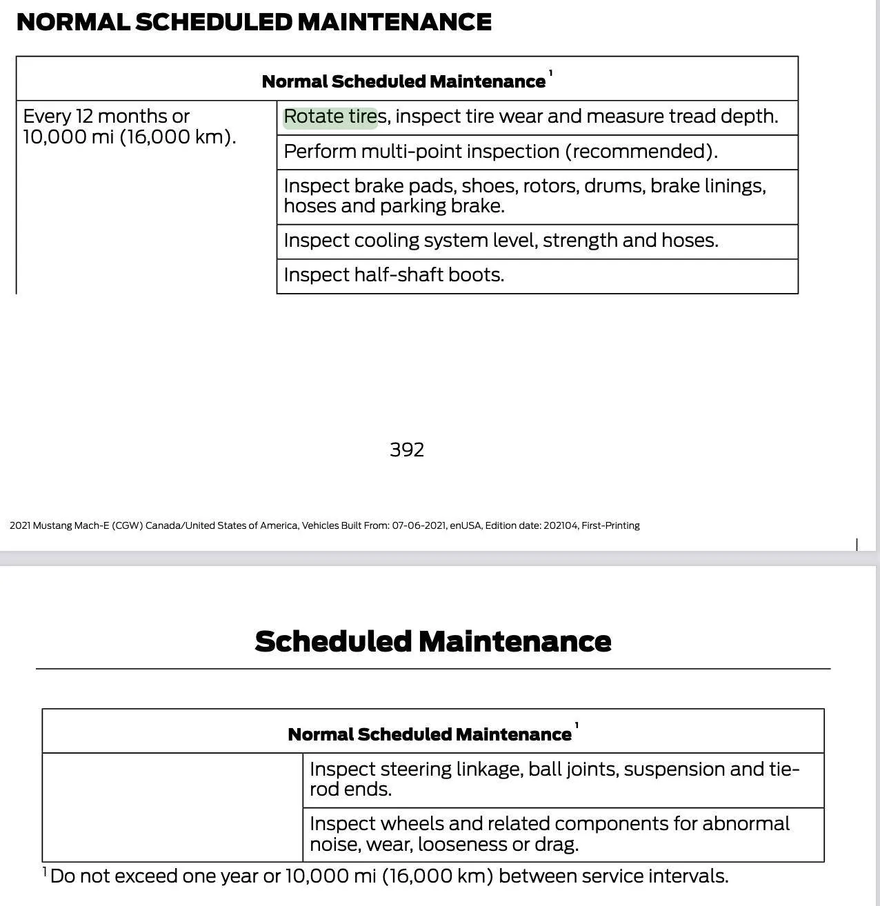Ford Mustang Mach-E Anyone had 10,000 mile service performed? Screen Shot 2022-03-09 at 3.19.38 PM