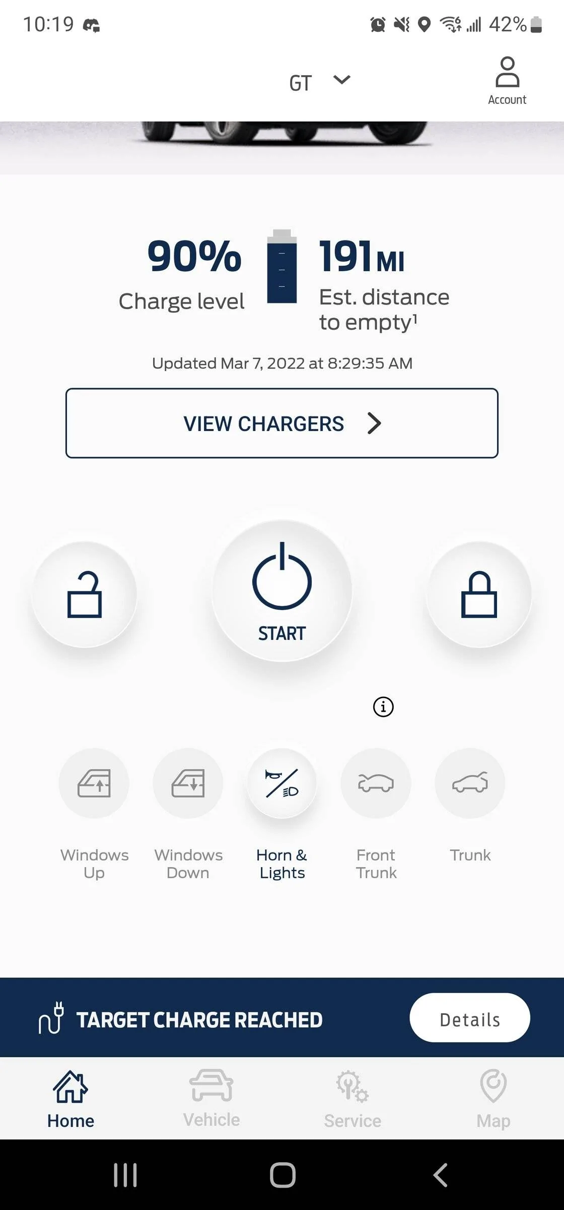 Ford Mustang Mach-E FordPass 4.12.1 available Screenshot_20220309-221910_FordPass