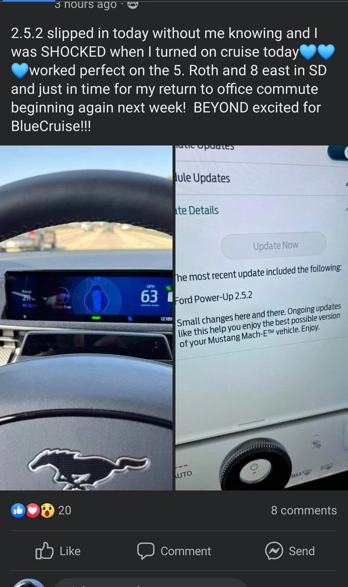 Ford Mustang Mach-E BlueCruise - Will it or won't it be fully installed and operational by 3/31/22 11:59:59PM EDT? Screenshot_20220310-200344_Facebook